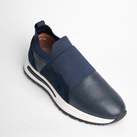 BB-001 Navy - Band Strap Loafer - Bruno Bunker