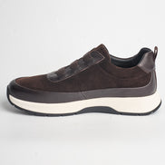 BB-009 DarkBrown - Suede Elastic Slip-On - Bruno Bunker
