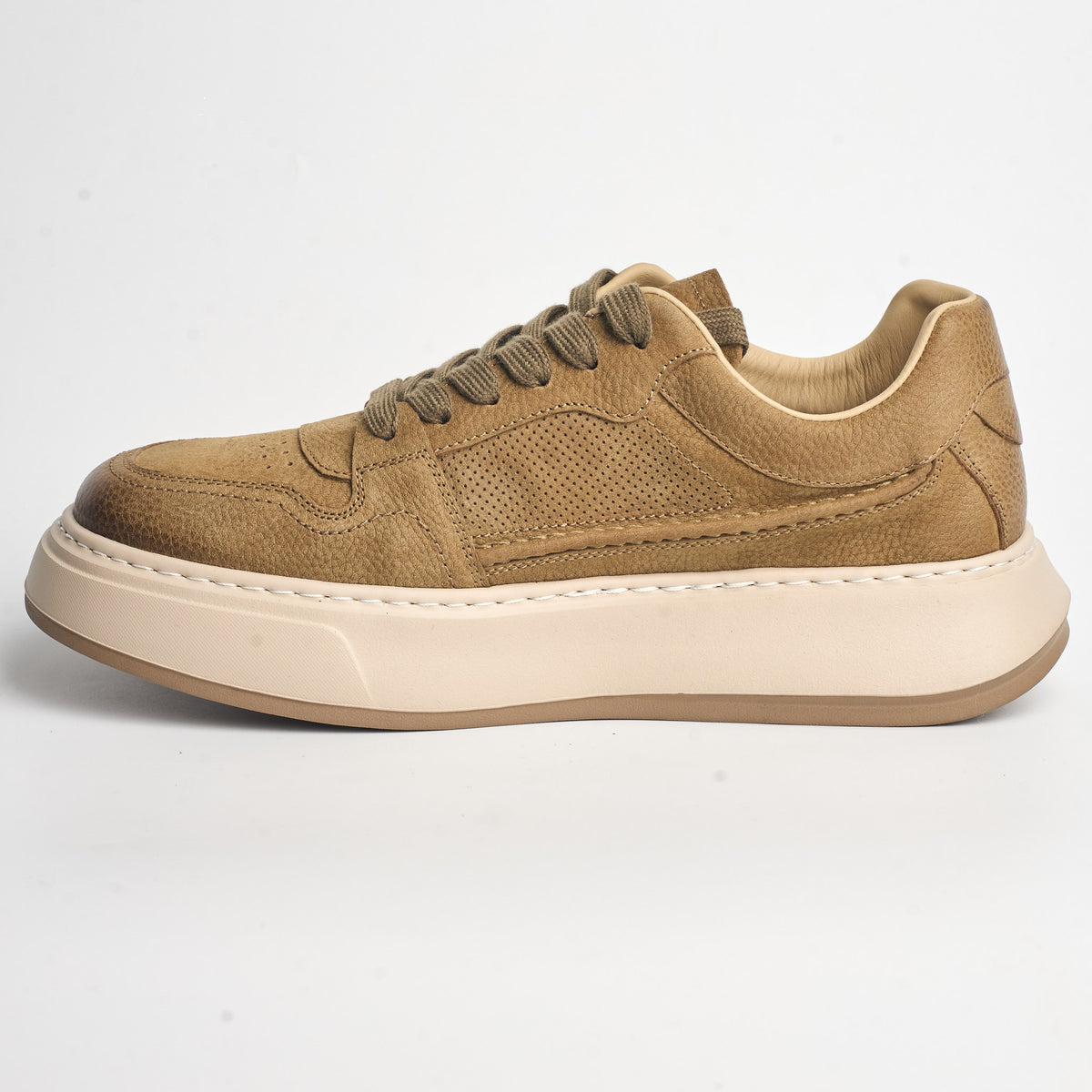 BB-011 Khaki - Chunky Platform Sneaker - Bruno Bunker