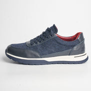 BB-012 Navy - Tweed Panel Runner - Bruno Bunker