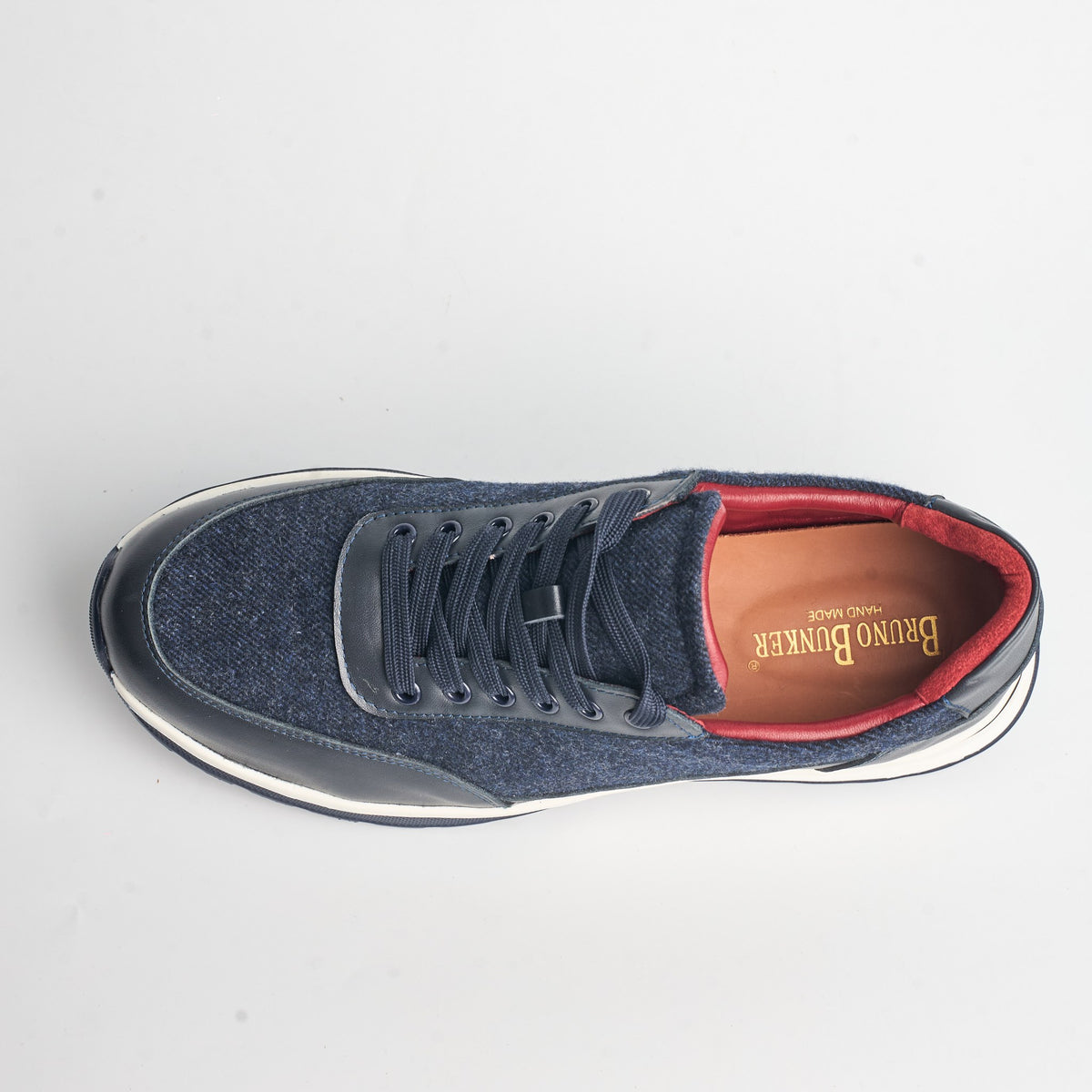 BB-012 Navy - Tweed Panel Runner - Bruno Bunker