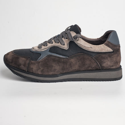 BB-017 Brown - Suede Runner Sneaker - Bruno Bunker