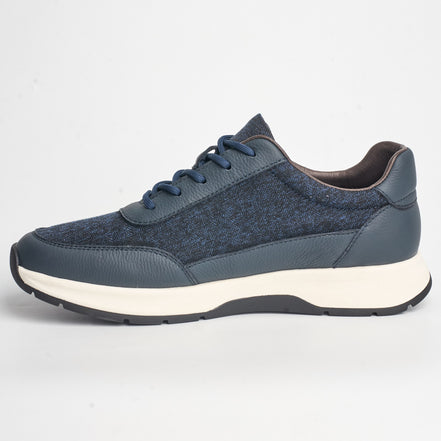 BB-018 Navy - Tweed Low-Top Runner - Bruno Bunker