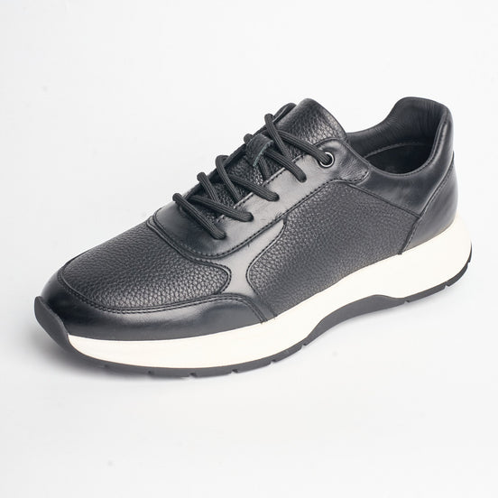 BB-029 Black - Perforated Leather Derby - Bruno Bunker