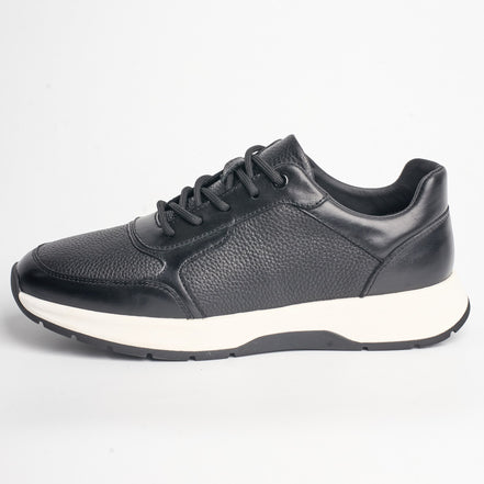 BB-029 Black - Perforated Leather Derby - Bruno Bunker