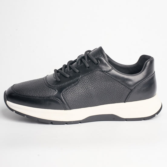 BB-029 Black - Perforated Leather Derby - Bruno Bunker