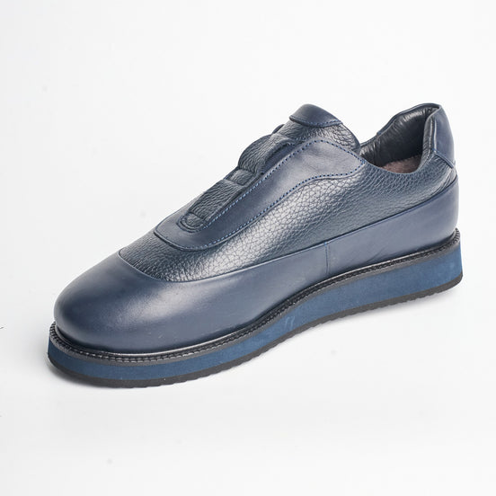 BB-030 Navy - Hidden-Lace Sneaker - Bruno Bunker