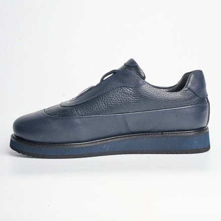 BB-030 Navy - Hidden-Lace Sneaker - Bruno Bunker