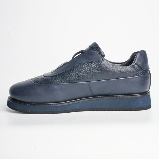 BB-030 Navy - Hidden-Lace Sneaker - Bruno Bunker