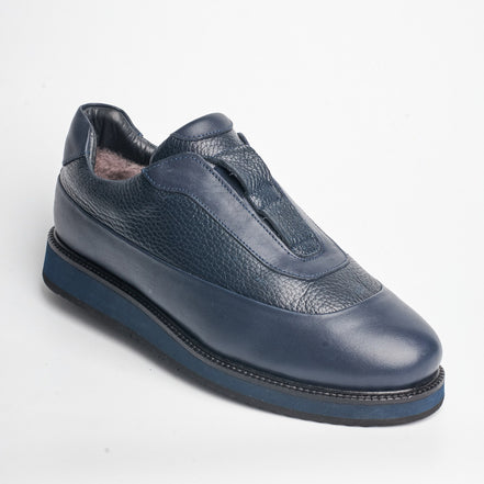 BB-030 Navy - Hidden-Lace Sneaker - Bruno Bunker