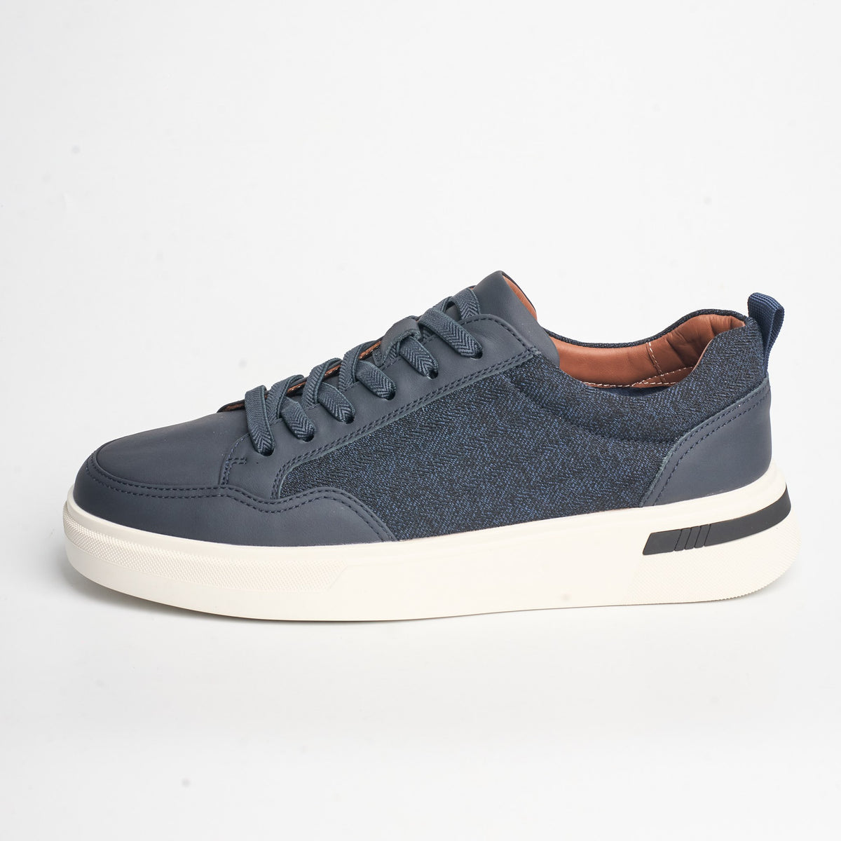 BB-031 Navy - Flannel Court Sneaker - Bruno Bunker