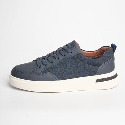 BB-031 Navy - Flannel Court Sneaker - Bruno Bunker