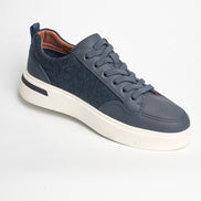 BB-031 Navy - Flannel Court Sneaker - Bruno Bunker