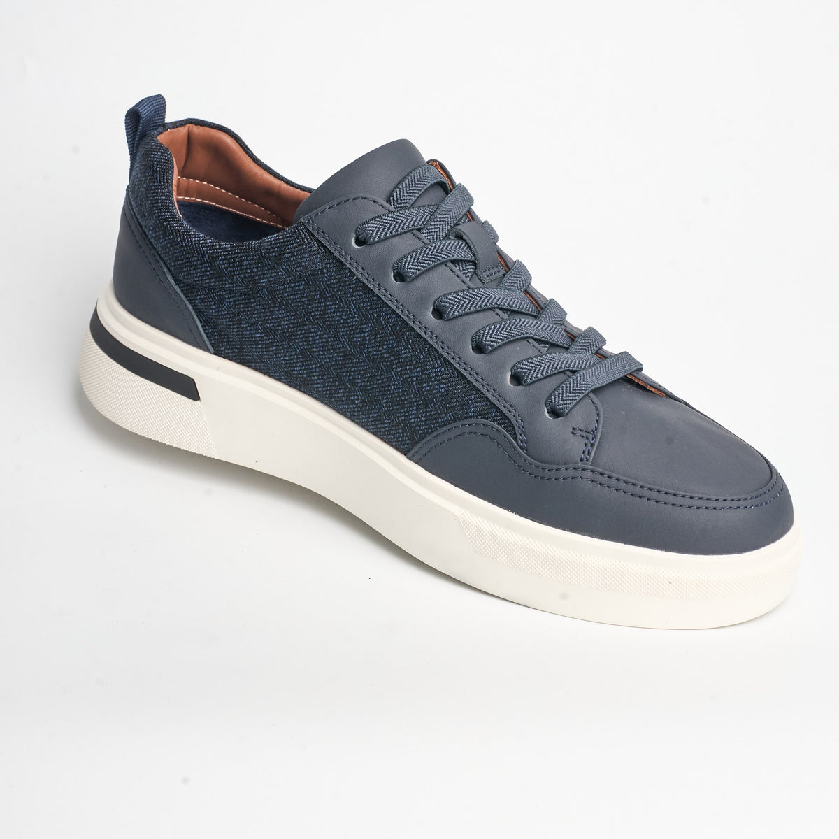 BB-031 Navy - Flannel Court Sneaker - Bruno Bunker