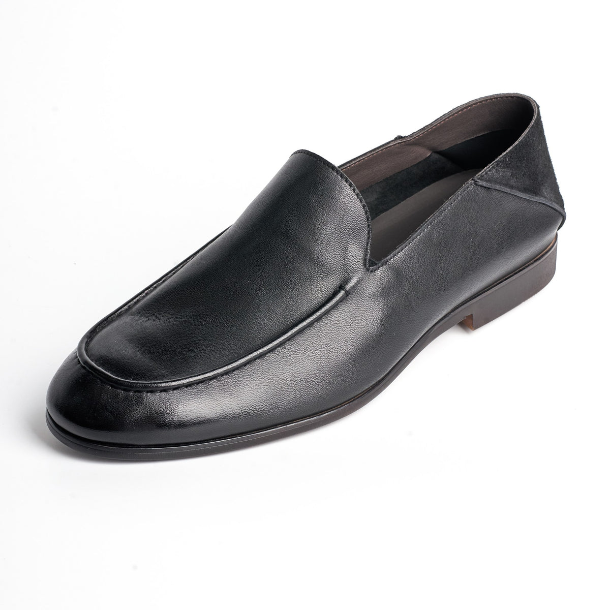 BB-045 Black - Soft Collapsed-Heel Loafer - Bruno Bunker