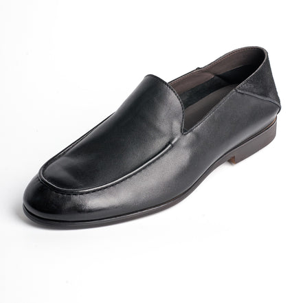 BB-045 Black - Soft Collapsed-Heel Loafer - Bruno Bunker