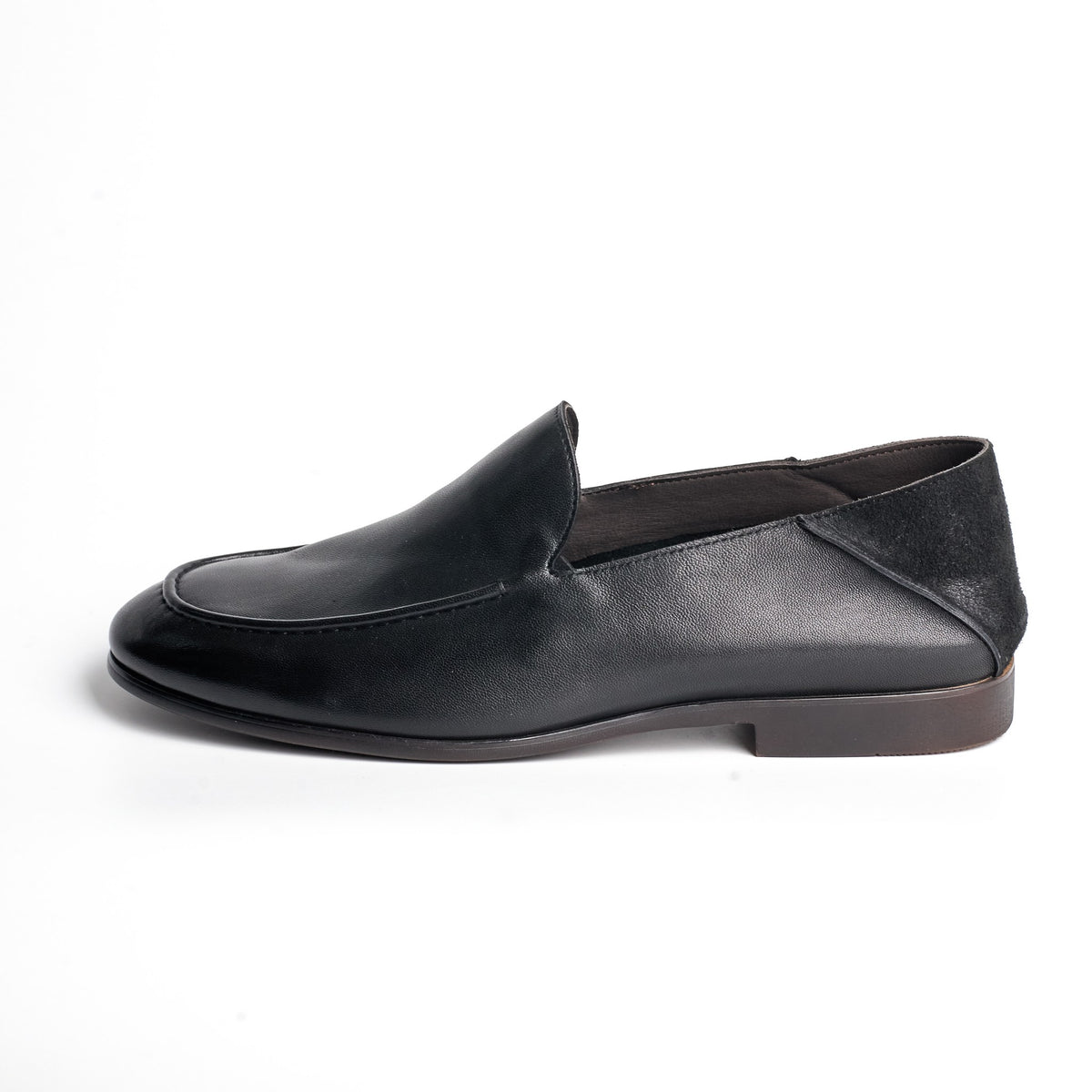BB-045 Black - Soft Collapsed-Heel Loafer - Bruno Bunker