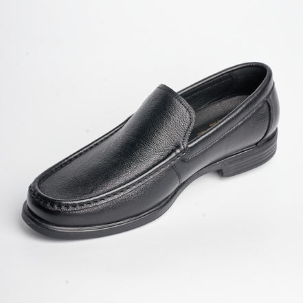BB-047 Black - Moc-Toe Dress Slip-On - Bruno Bunker