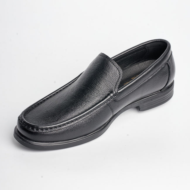 BB-047 Black - Moc-Toe Dress Slip-On - Bruno Bunker