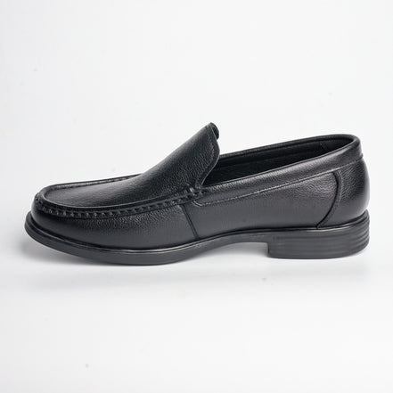 BB-047 Black - Moc-Toe Dress Slip-On - Bruno Bunker