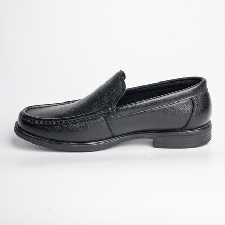 BB-047 Black - Moc-Toe Dress Slip-On - Bruno Bunker