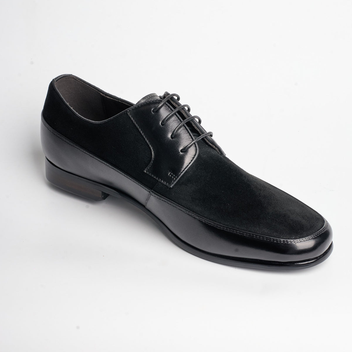BB-049 Black - Suede Panel Derby - Bruno Bunker