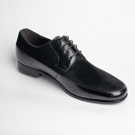 BB-049 Black - Suede Panel Derby - Bruno Bunker