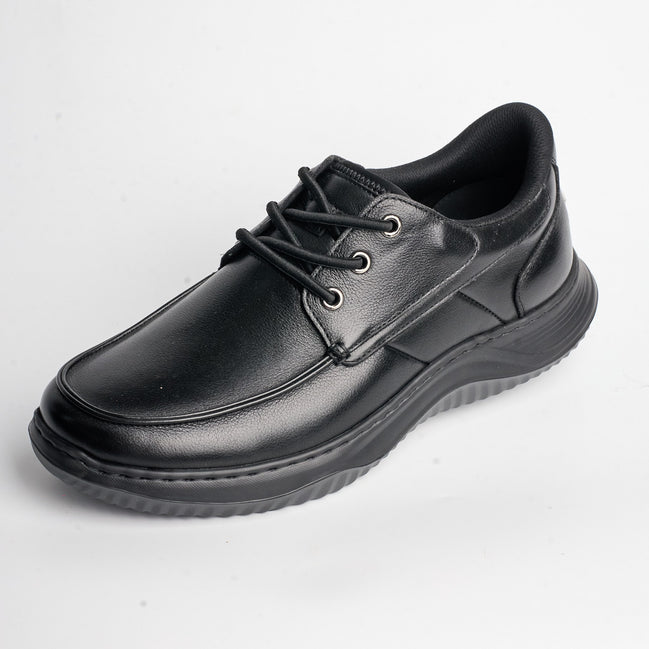 BB-050 Black - Moc-Toe Wave-Sole Derby - Bruno Bunker
