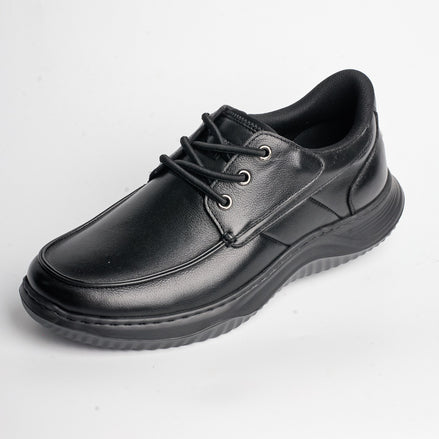 BB-050 Black - Moc-Toe Wave-Sole Derby - Bruno Bunker
