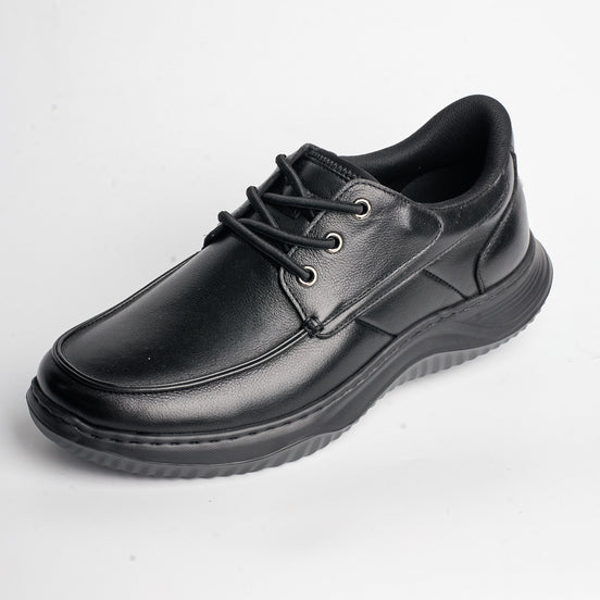 BB-050 Black - Moc-Toe Wave-Sole Derby - Bruno Bunker