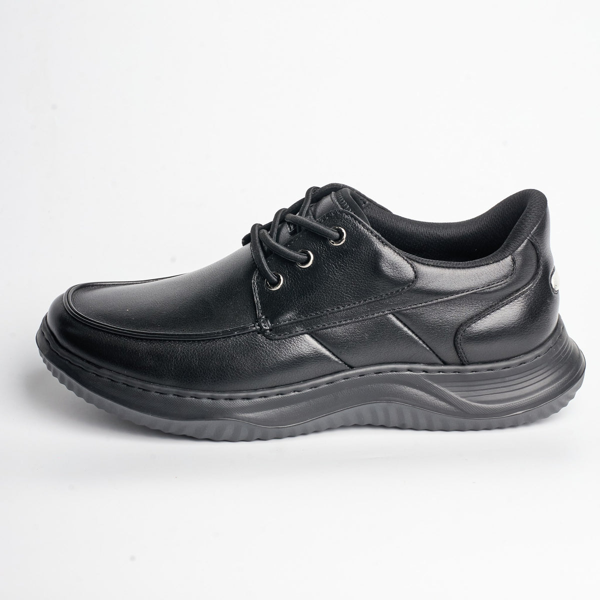 BB-050 Black - Moc-Toe Wave-Sole Derby - Bruno Bunker