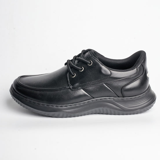 BB-050 Black - Moc-Toe Wave-Sole Derby - Bruno Bunker