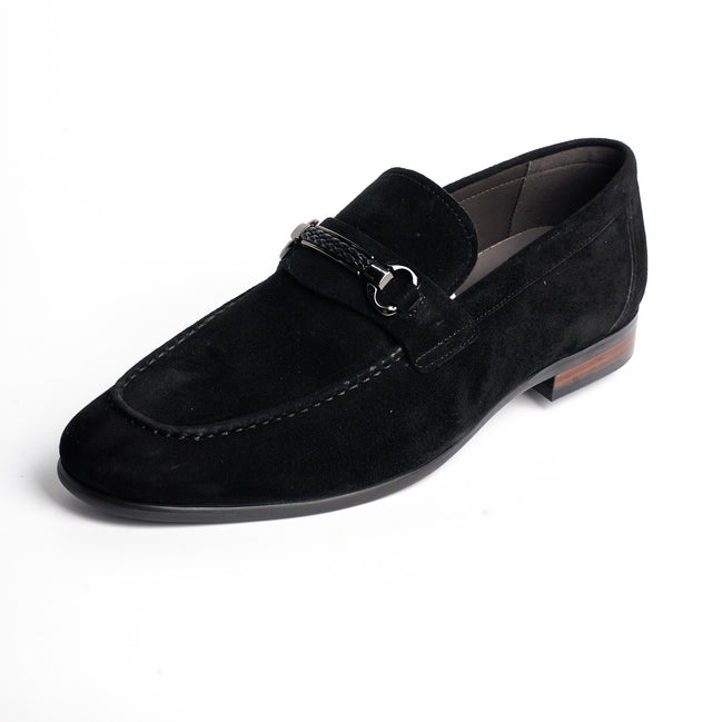 BB-052 Black - Suede Bit Loafer - Bruno Bunker