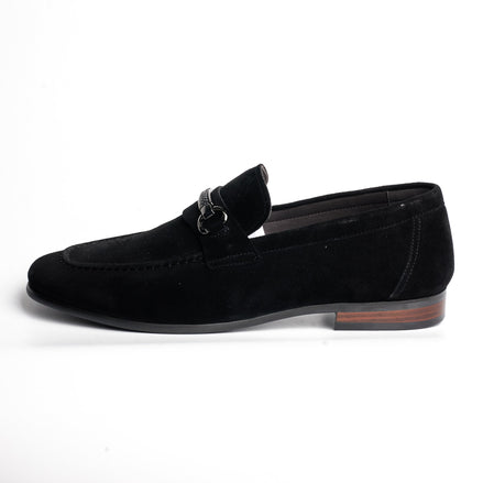 BB-052 Black - Suede Bit Loafer - Bruno Bunker