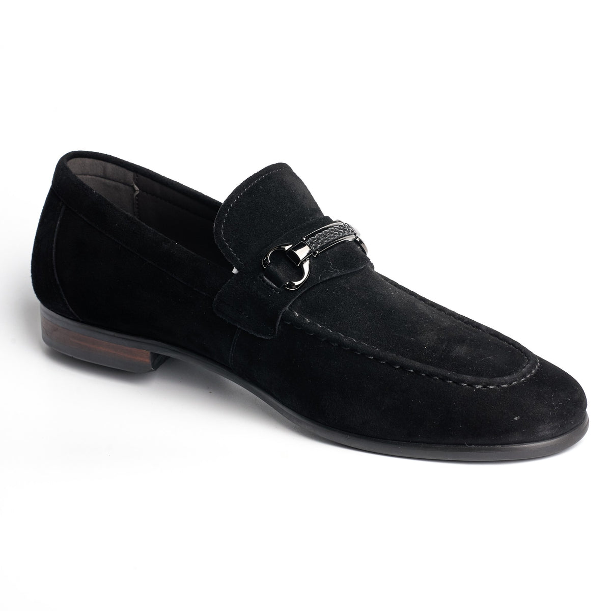 BB-052 Black - Suede Bit Loafer - Bruno Bunker
