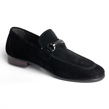 BB-052 Black - Suede Bit Loafer - Bruno Bunker