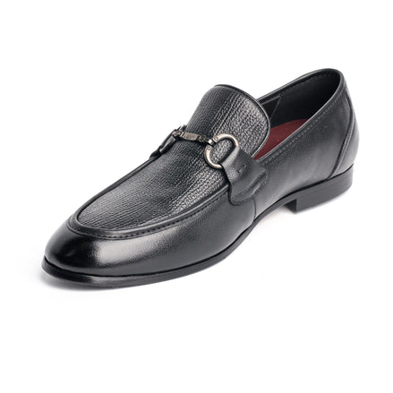 BB-054 Black - Leather Bit Loafer - Bruno Bunker