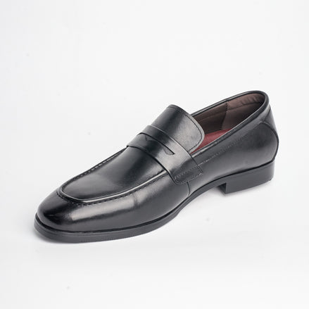 BB-056 Black - Sleek Penny Loafer - Bruno Bunker