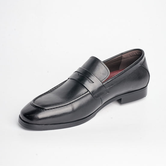 BB-056 Black - Sleek Penny Loafer - Bruno Bunker