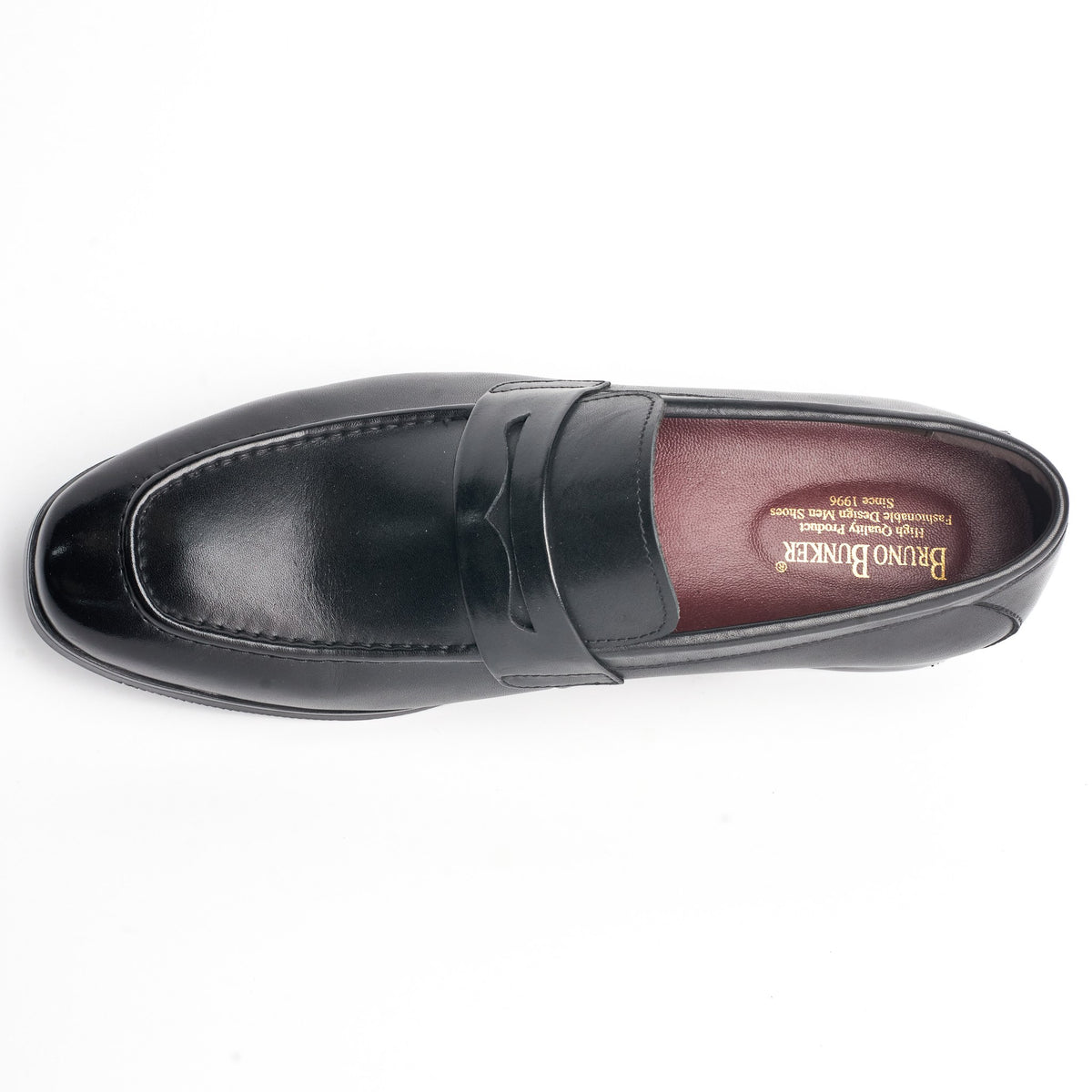 BB-056 Black - Sleek Penny Loafer - Bruno Bunker
