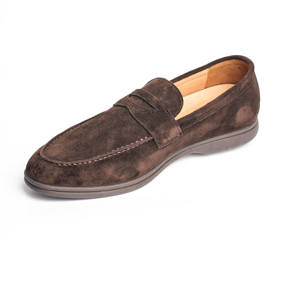 BB-059 Brown - Suede Penny Loafer - Bruno Bunker
