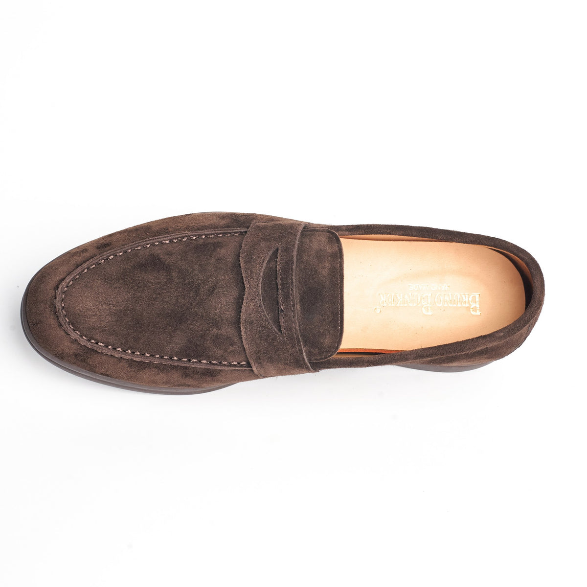 BB-059 Brown - Suede Penny Loafer - Bruno Bunker