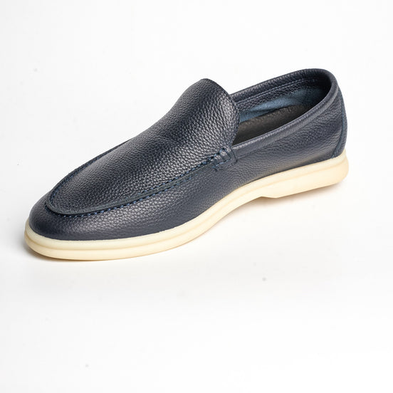 BB-061 Navy - Summer Moc-Toe Slip-On - Bruno Bunker