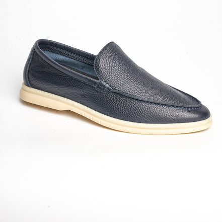 BB-061 Navy - Summer Moc-Toe Slip-On - Bruno Bunker
