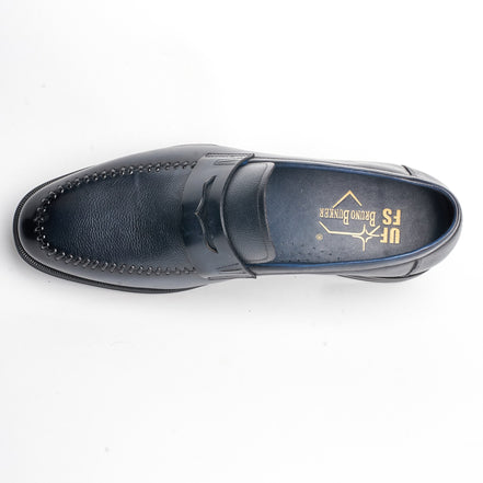 BB-068 Navy - Apron-Toe Dress Penny Loafer - Bruno Bunker
