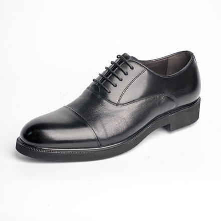 BB-075 Black - Classic Cap-Toe Oxford - Bruno Bunker