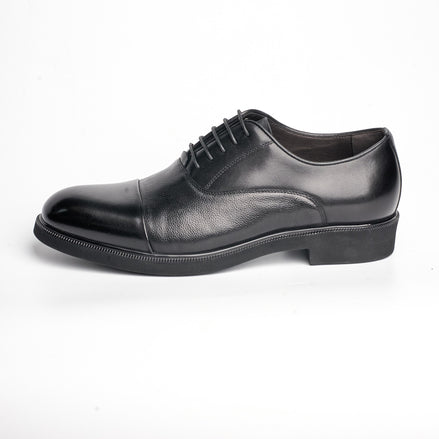 BB-075 Black - Classic Cap-Toe Oxford - Bruno Bunker