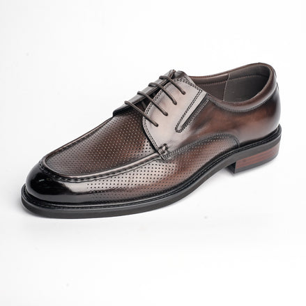 BB-078 Brown - Perforated Apron Derby - Bruno Bunker