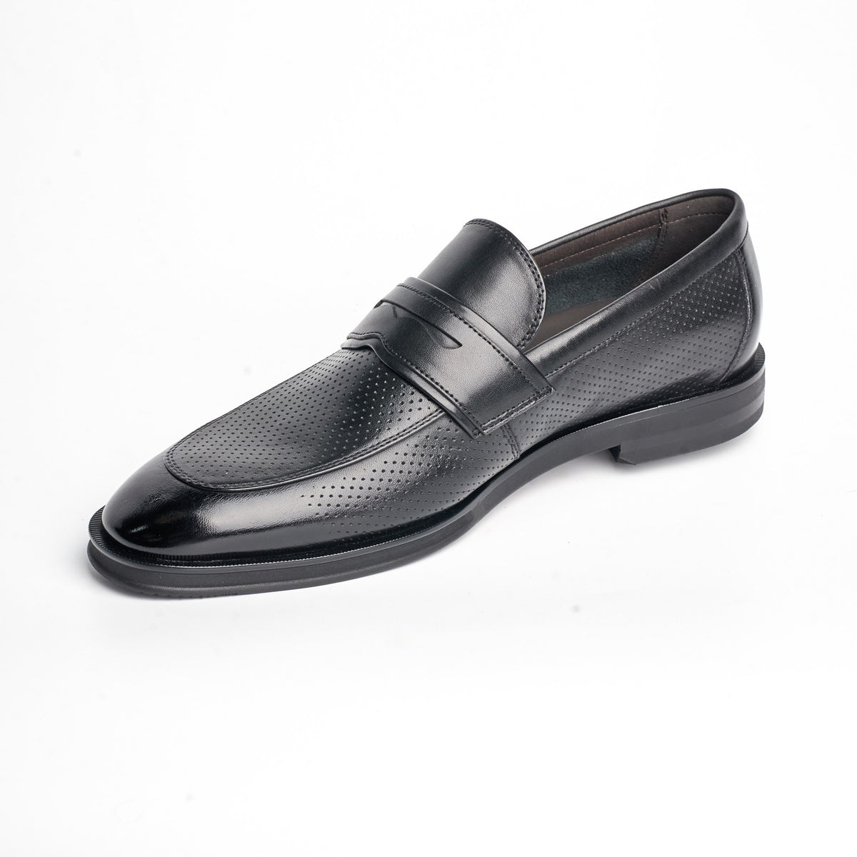 BB-080 Black - Dress Penny Loafer - Bruno Bunker
