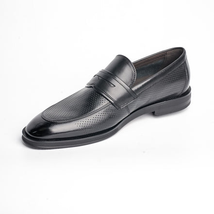 BB-080 Black - Dress Penny Loafer - Bruno Bunker
